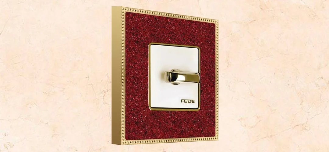 Colección Belle Époque de FEDE, the SWITCH & LIGHT tailor. Interruptor de la serie Corinto.