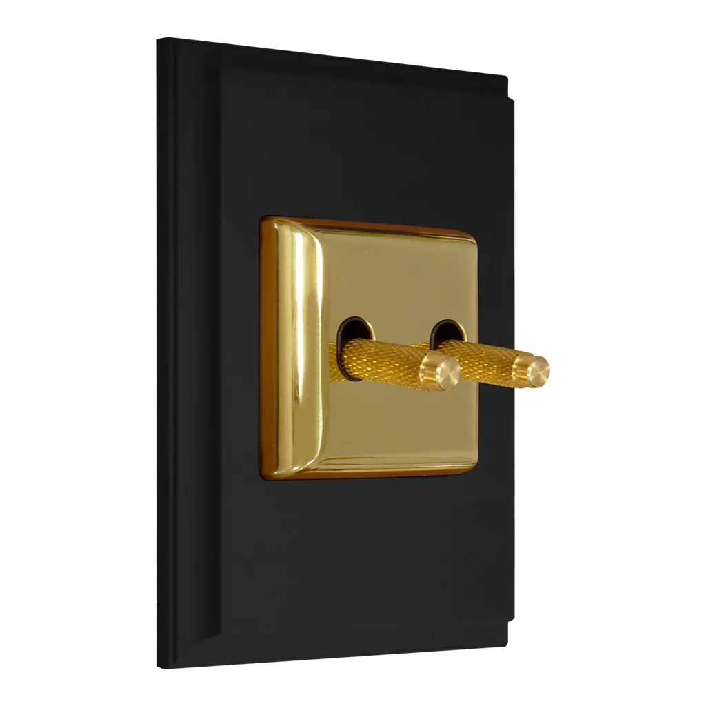 Double brass toggle switch