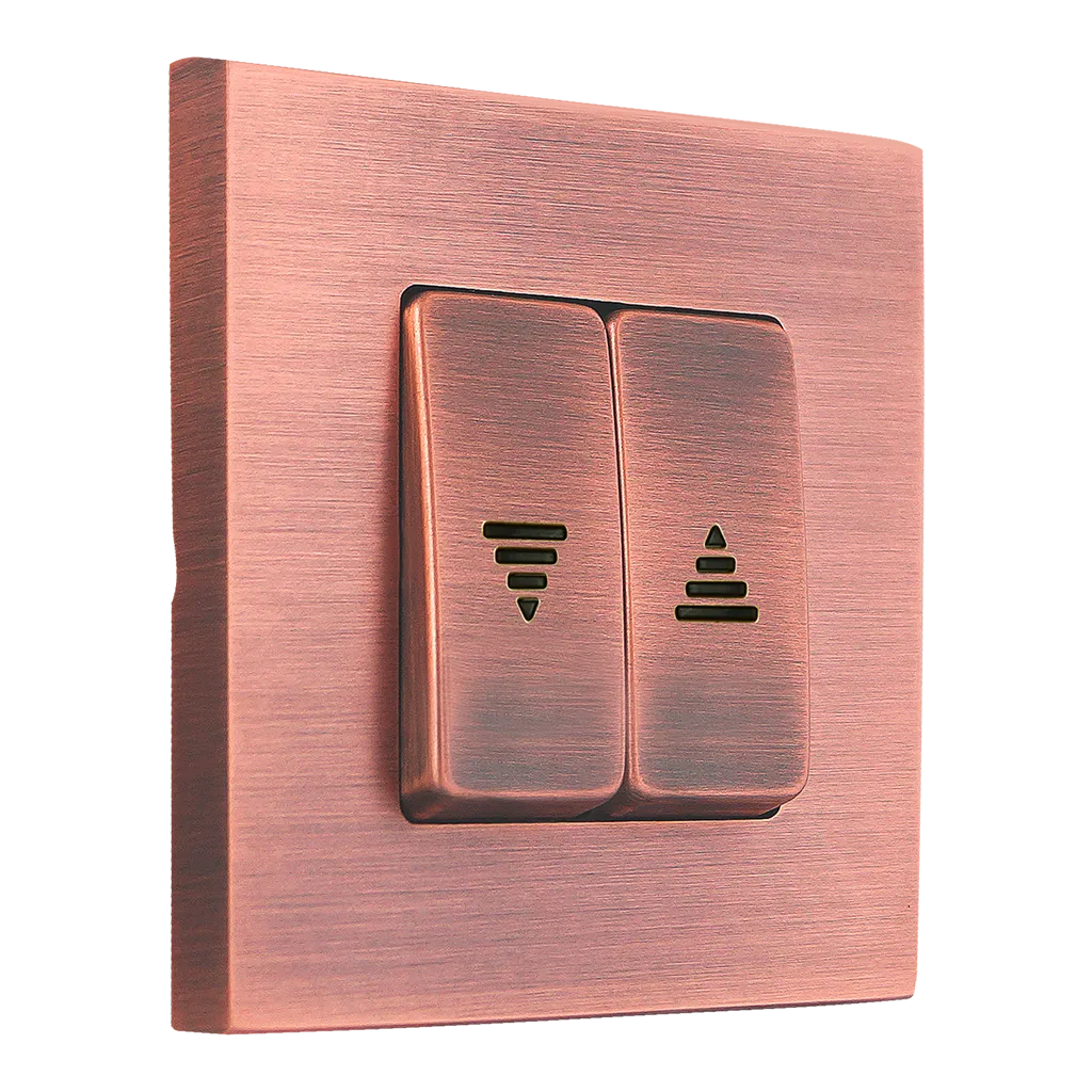 Double brass keys switch for blinds