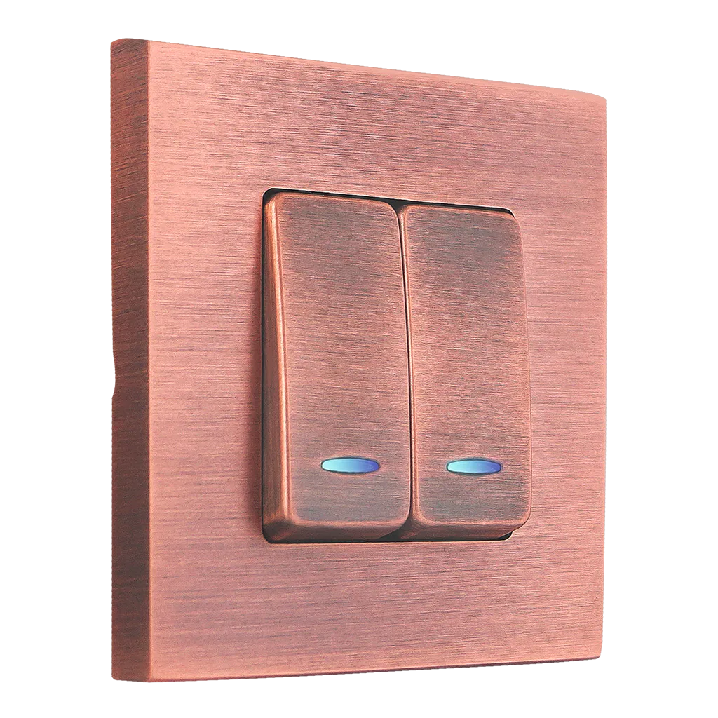 Double brass keys switch