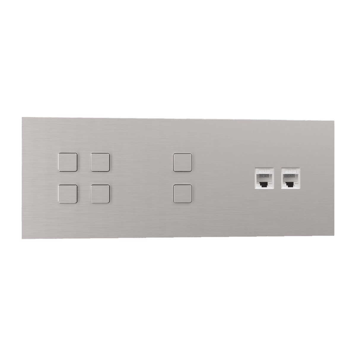 Light & Button · Nickel · Panel combinado