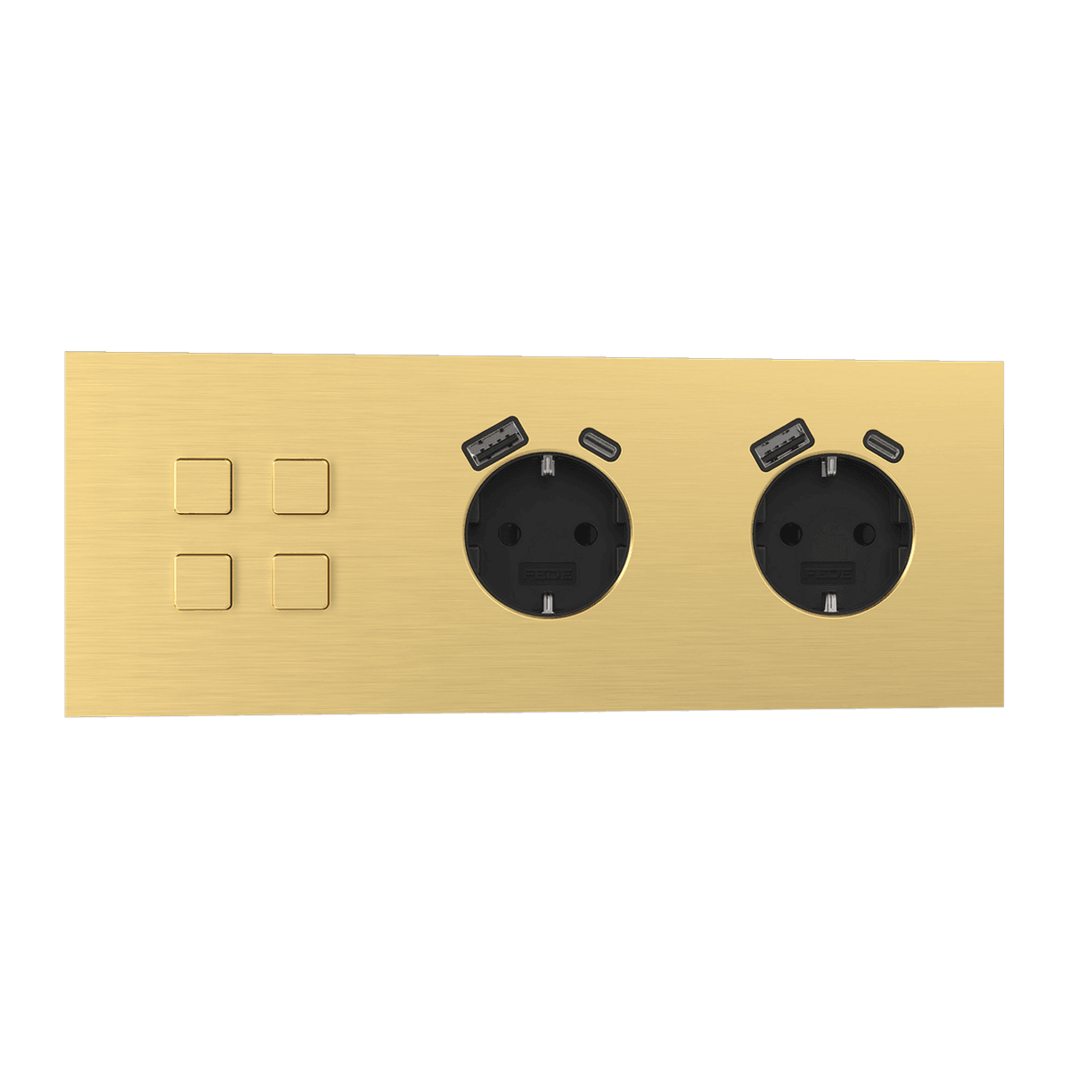Light & Button · Gold · Panel combinado