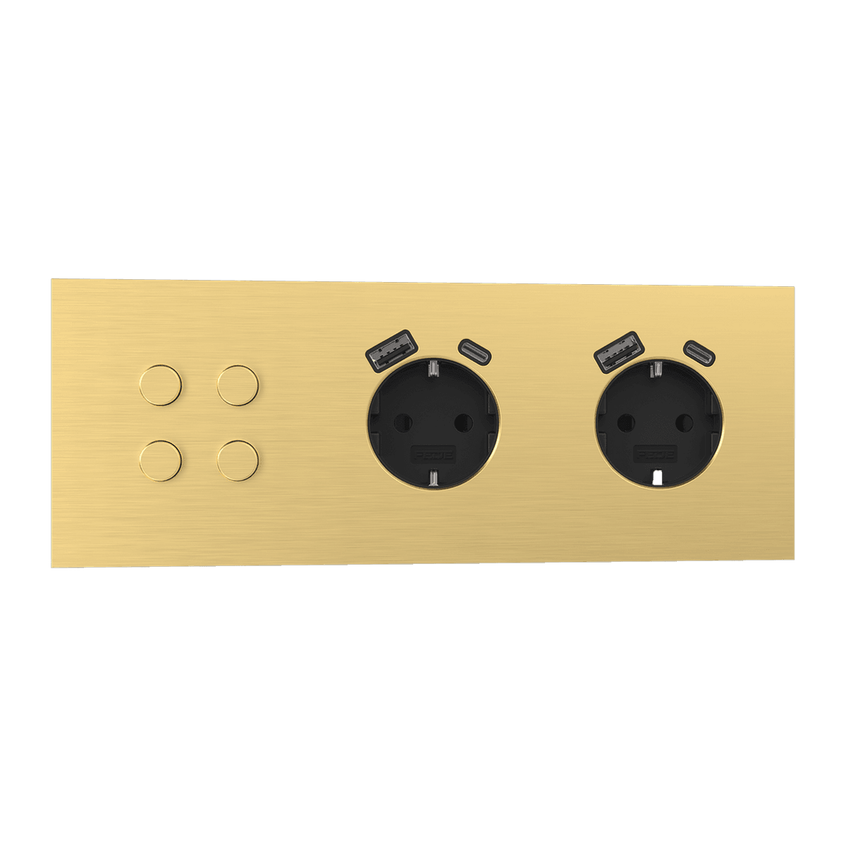 Light & Button · Gold · Panel combinado